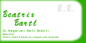 beatrix bartl business card